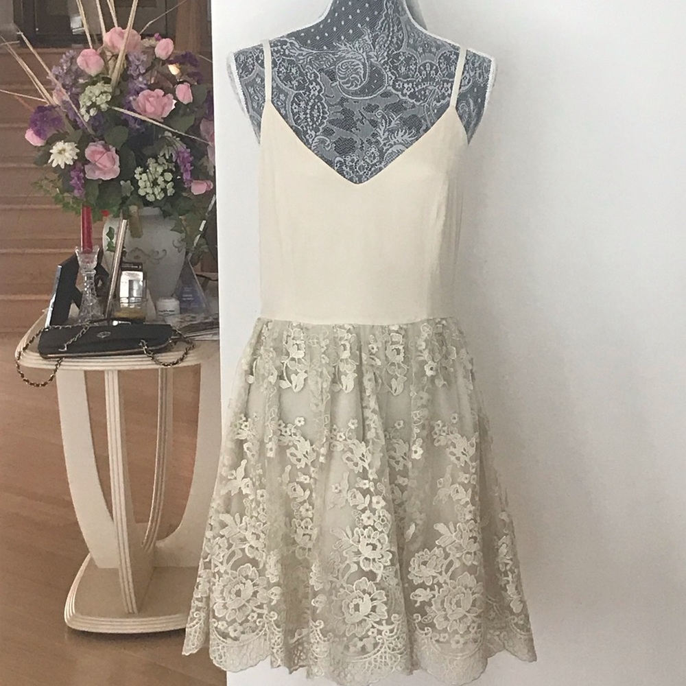 Alice + Olivia Antique Gold Dress, NWT